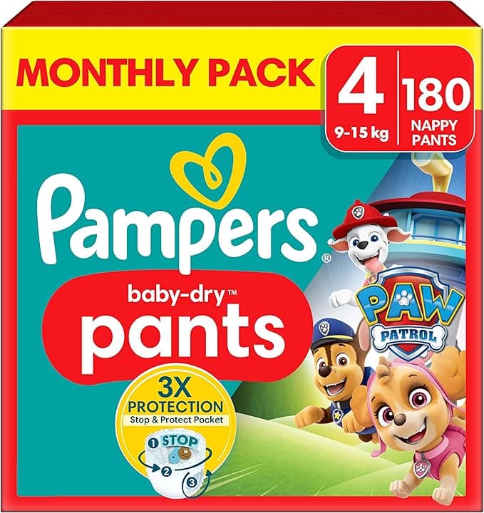 Pampers Baby-Dry Characters Paw Patrol Nappy Pants S4